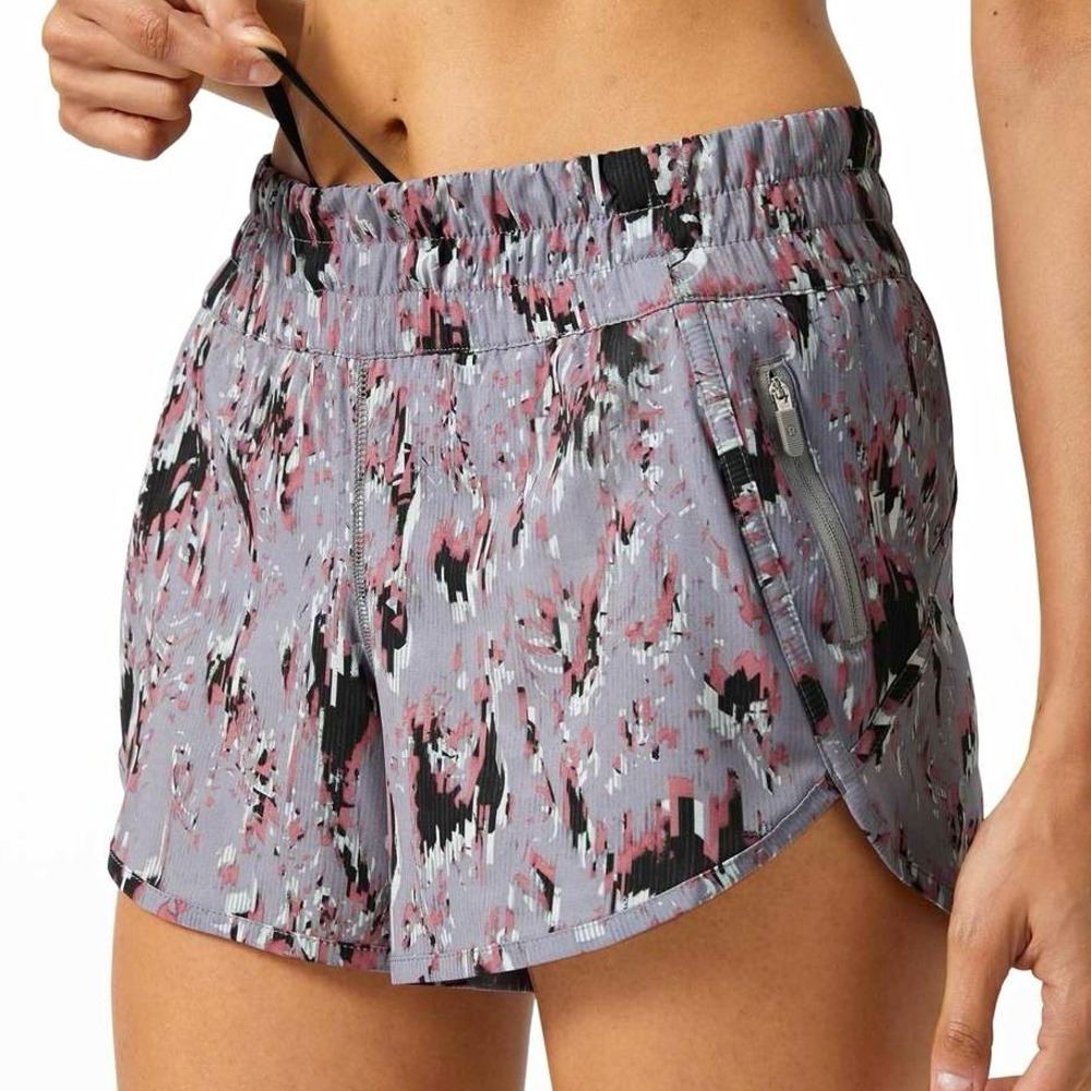 Lululemon Tracker Short V *4" Floral Flux Multi women's size 4
